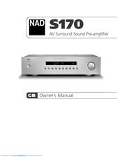 NAD S170 Owner's Manual