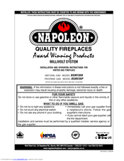 Napoleon BGNV36P Installation And Operation Instructions Manual