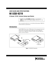 National Instruments NI USB-9219 User Manual