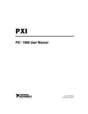 National Instruments PXI PXITM -1000 User Manual