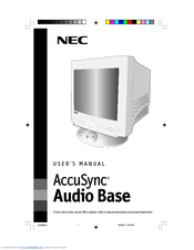 NEC AUDIOBASE ACCUSYNC User Manual