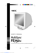 NEC MultiSync FE750+ User Manual
