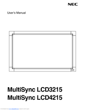NEC LCD3215 - MultiSync - 32