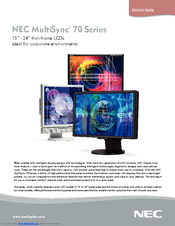 NEC LCD1770VX - MultiSync - 17