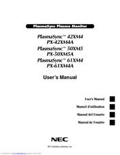 NEC PlasmaSync 61XM4A User Manual