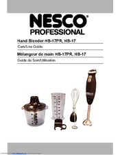Nesco HB-17PR Care/Use Manual