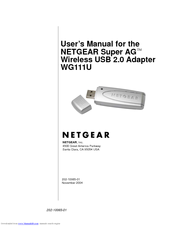 NETGEAR WG111U - Double 108 Mbps Wireless USB 2.0 Adapter User Manual