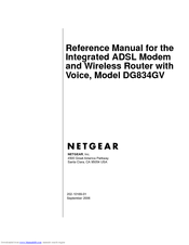 NETGEAR DG834GVv2 - ADSL2+ Modem And Wireless Router Reference Manual