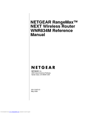 NETGEAR RangeMax Next WNR834M Reference Manual