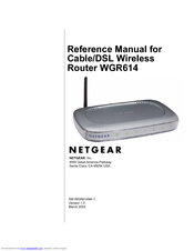 NETGEAR WGR614v2 - 54 Mbps Wireless Router Reference Manual