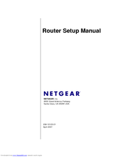 NETGEAR WGT624v4 - 108 Mbps Wireless Firewall Router Setup Manual
