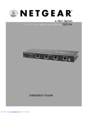 NETGEAR ProSafe GS104 Installation Manual
