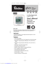Robertshaw 8625 User Manual