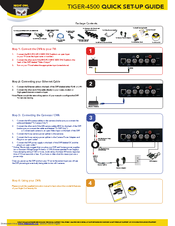 Night Owl Tiger-4500 Quick Setup Manual