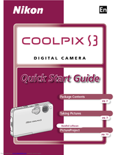 Nikon 3008912 Quick Start Manual