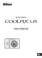 Nikon Coolpix L15 User Manual