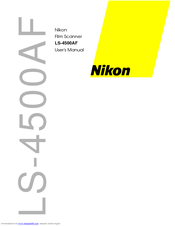 Nikon LS-4500AF User Manual