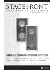 Niles StageFront IW2650LCR Installation Manual