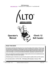 Alto Classic 12 Operator's Manual