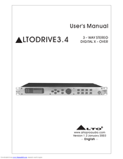 Alto DIGITAL X OVER User Manual