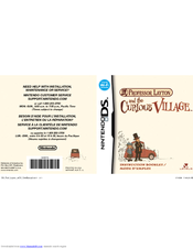 Nintendo Professor Layton and the Curious Village 64327A Instruction Booklet