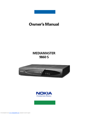 Nokia Mediamaster 9860 S Owner's Manual