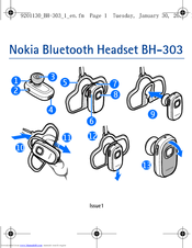 Nokia BH-303 - Headset - Over-the-ear Owner's Manual