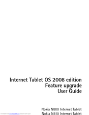 Nokia NSERIES N810 User Manual