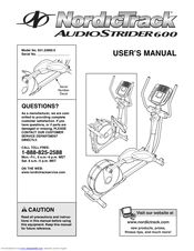 NordicTrack AudioStrider 600 User Manual