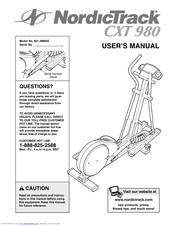 NordicTrack CXT 980 User Manual