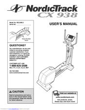 NordicTrack CX 938 NEL5095.2 User Manual