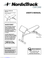NordicTrack Grt200 User Manual