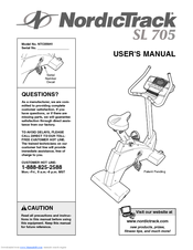 NordicTrack Sl705 Bike User Manual