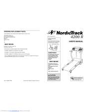 NordicTrack 1600 Treadmill User Manual