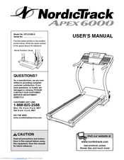 NordicTrack APEX 6000 NTL21005.0 User Manual