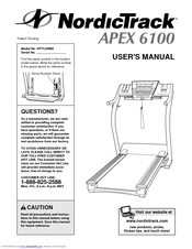 NordicTrack Apex 6100 User Manual