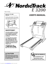 NordicTrack E 3200 User Manual