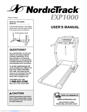 NordicTrack EXP1000 NTTL09990 User Manual