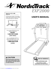NordicTrack EXP2000 NCTL11990 User Manual