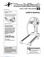 NordicTrack X5 Incline Trainer User Manual
