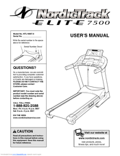 NordicTrack Elite 7500 Treadmill User Manual