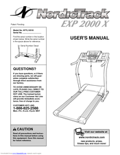 NordicTrack Exp2000x User Manual