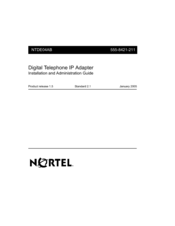 Nortel M3310 Installation And Administration Manual