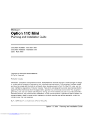 Meridian Meridian 1 Option 11C Mini Installation Manual