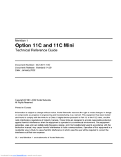 Meridian Meridian 1 Option 11C Mini Technical Reference Manual