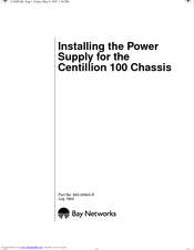 Bay Networks Centillion 100 100 Chassis Installation Manual
