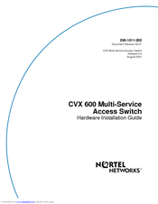 Nortel CVX 600 Hardware Installation Manual