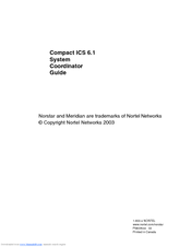 Nortel ICS 6.1 Manual
