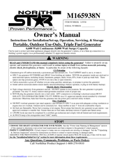 North Star 165938 Owner's Manual