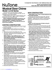 NuTone LA-52 Series Installation Instructions Manual